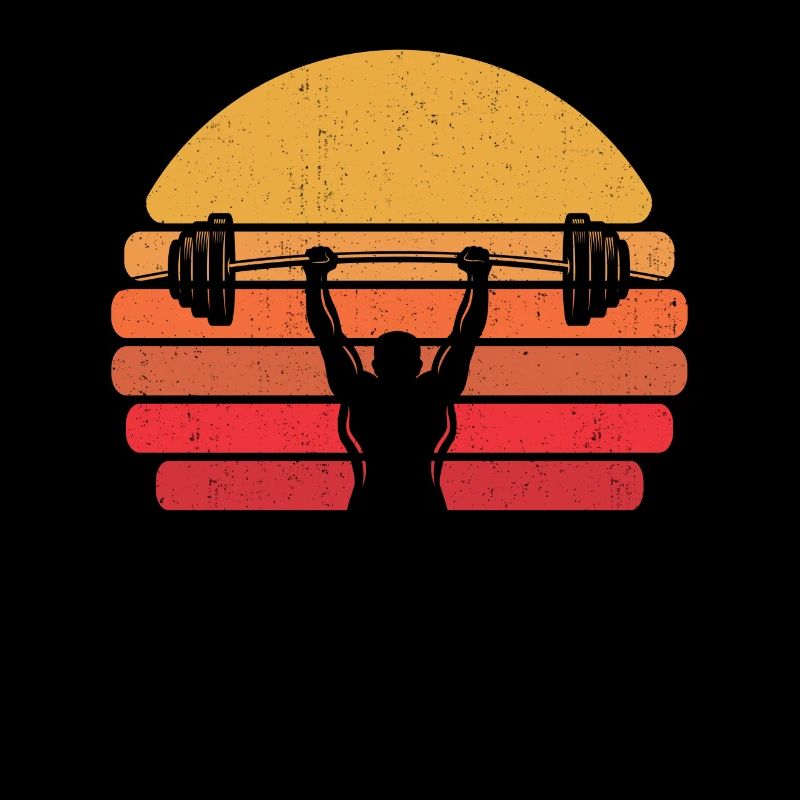 Rétro triangle de force vintage Powerlifting