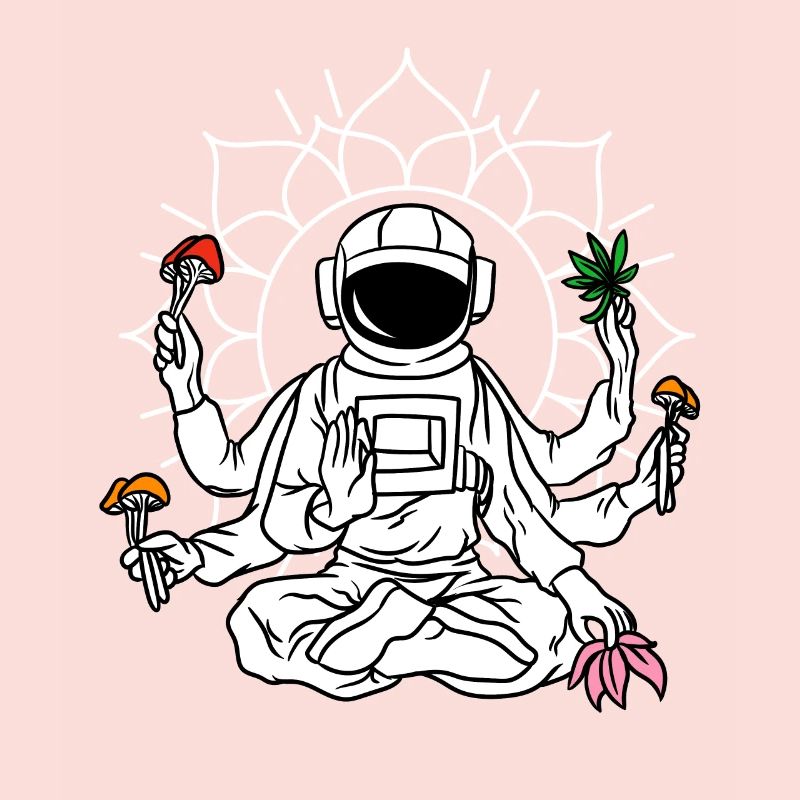 Astronaute Magic Mushrooms Psychedelic LSD