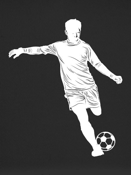 Fußball Silhouette