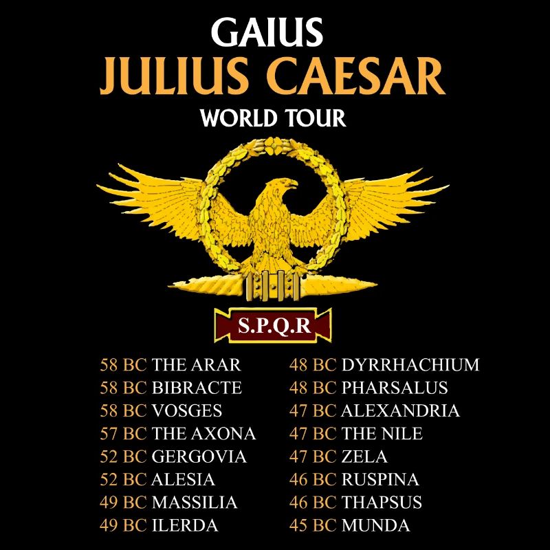 Gaius Julius Caesar World Tour, Antike Römer