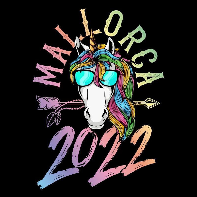 mallorca 2022 einhorn bunt
