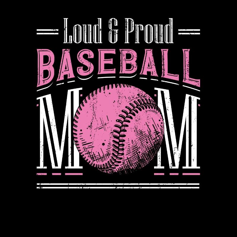 Laut und stolzer Baseball-Mutter