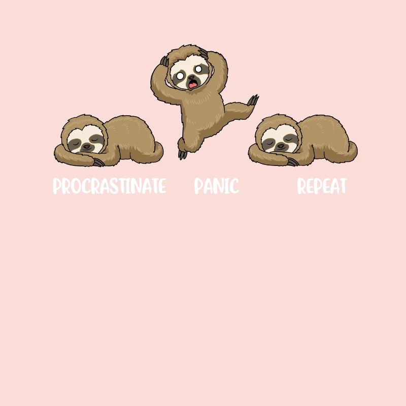 Procrastinate Panic Prokrastination Geschenk