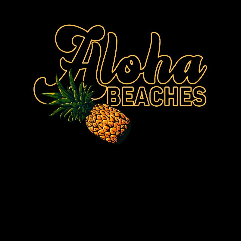 Plages d’Aloha Île tropicale d’été hawaïenne