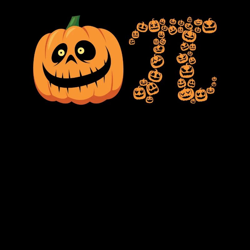 Pi-symbol Spooky Pumpkin Monsters
