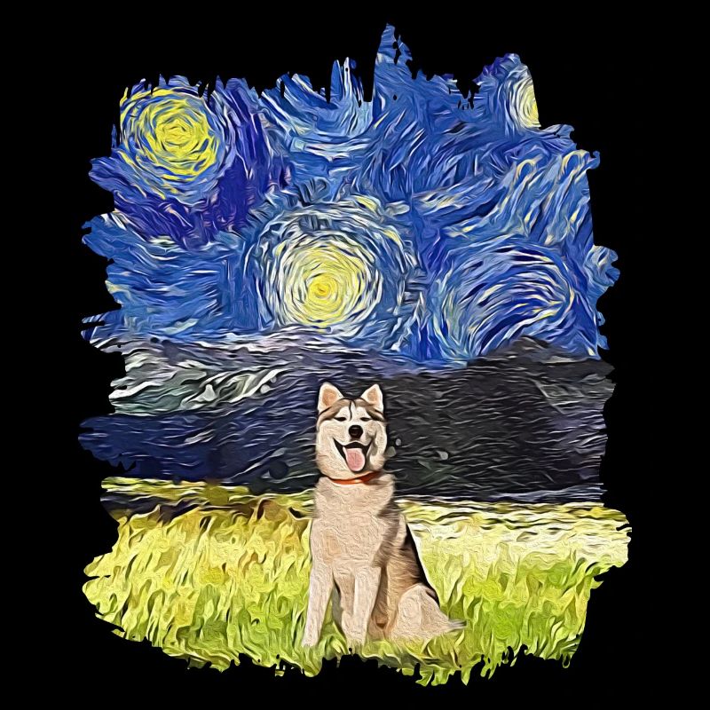 Starry Night - Alaskan Husky