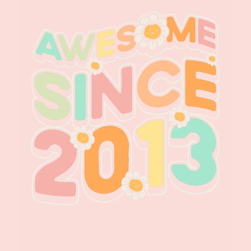 Fantastic Since 2013 Flower Theme