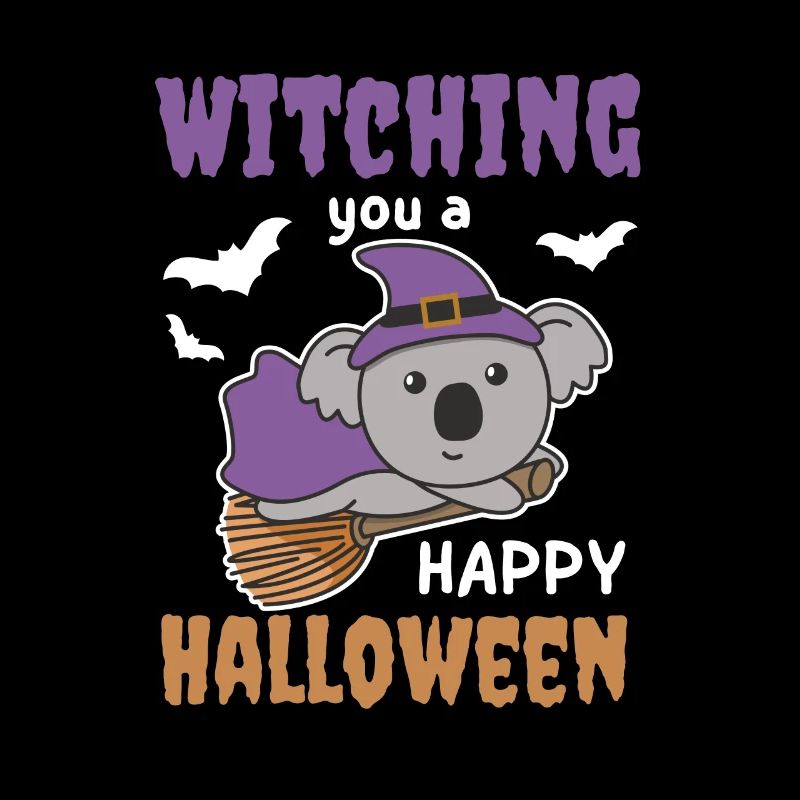 Koala Witch Witch vous un joyeux Halloween