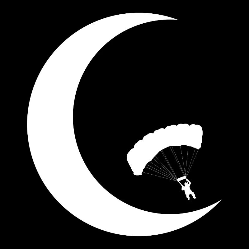 Crescent Moon - Paragliding -