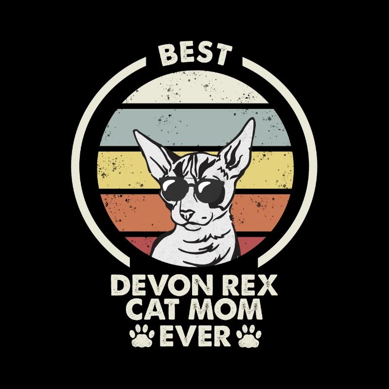 Maman chat - Devon Rex Chat