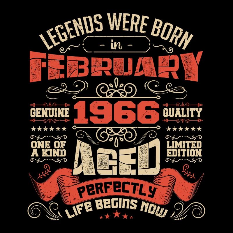Legends were born in February 1966 | gift