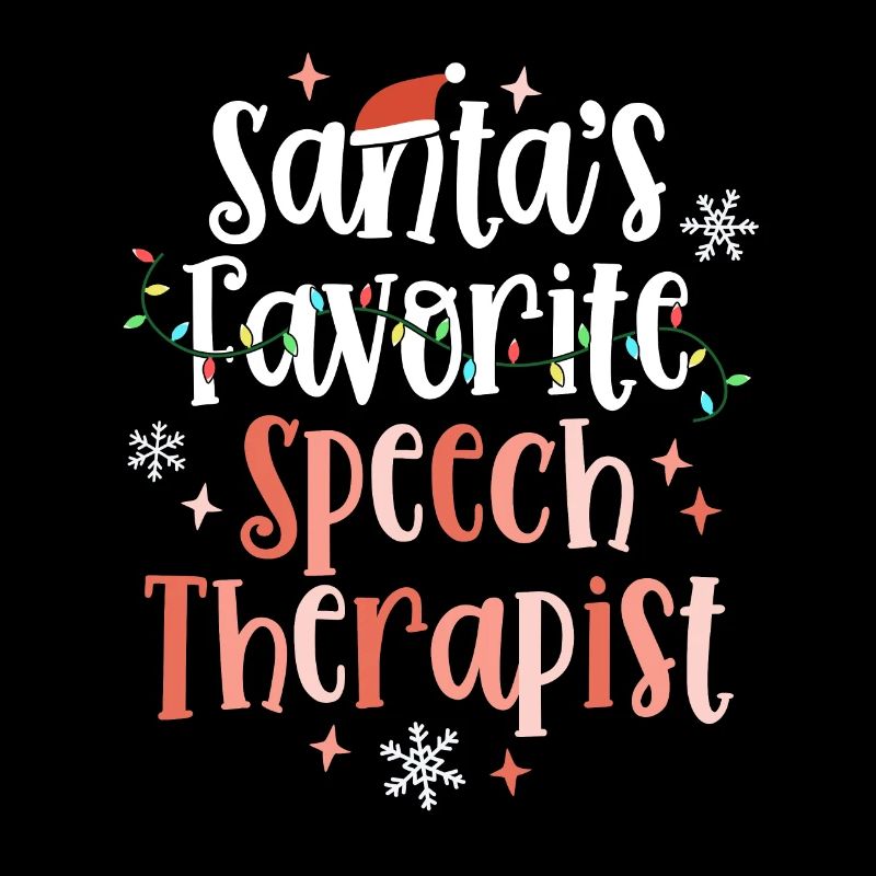 Cute Christmas Speech Therapist Language Therapy
