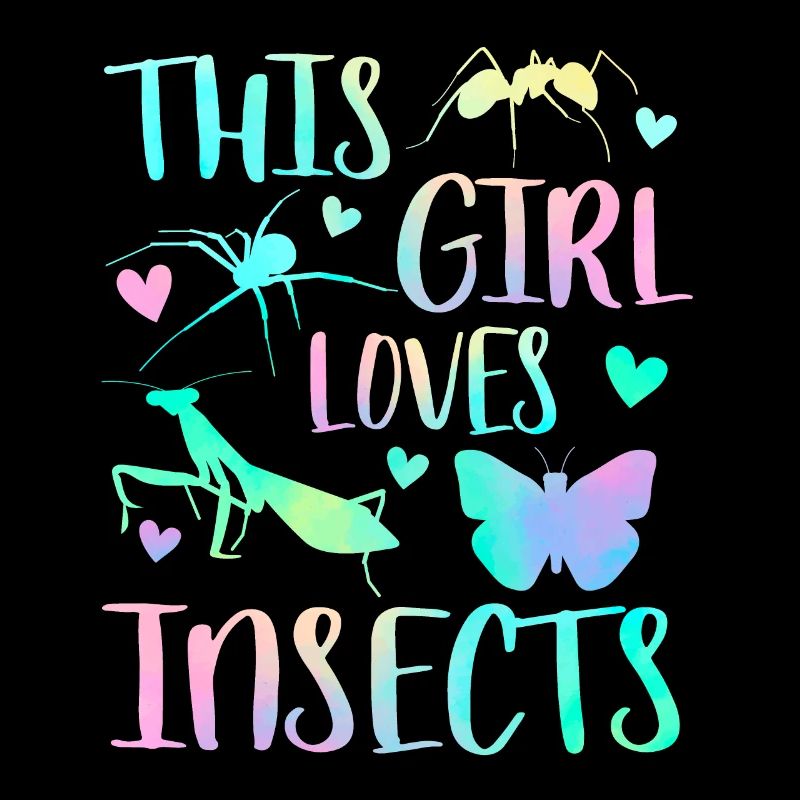 Dieses Mädchen liebt Insekten