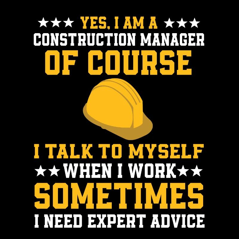 Funny construction manager shirt