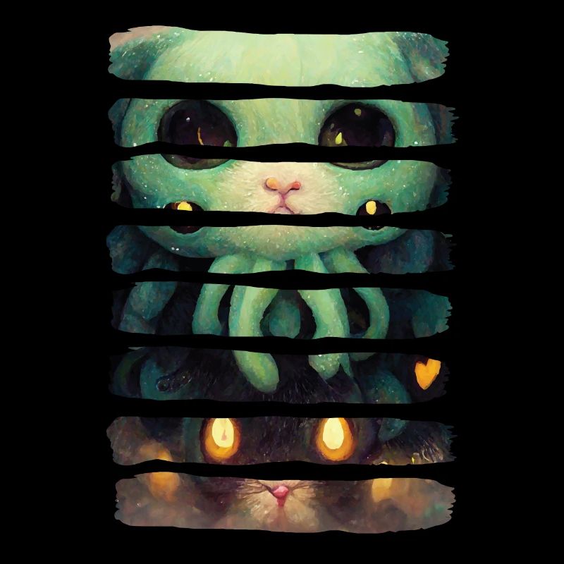 Mignon Cthulhu Cathulhu drôle Lovecraft Horror Cat
