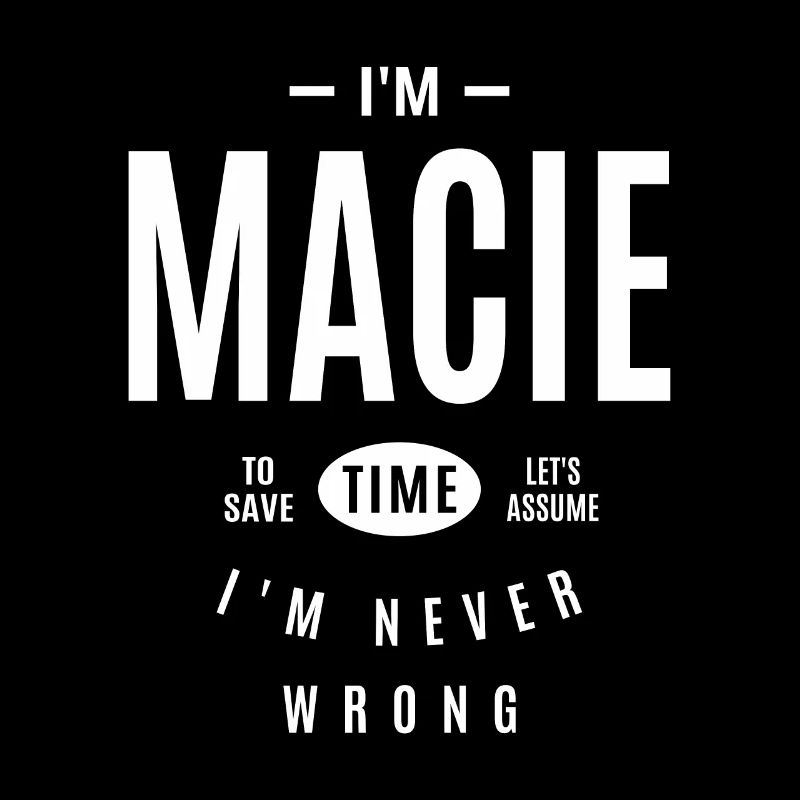 Macie Personalized Name