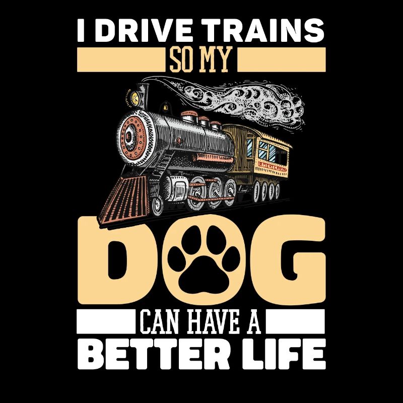 Engine driver train driver dog