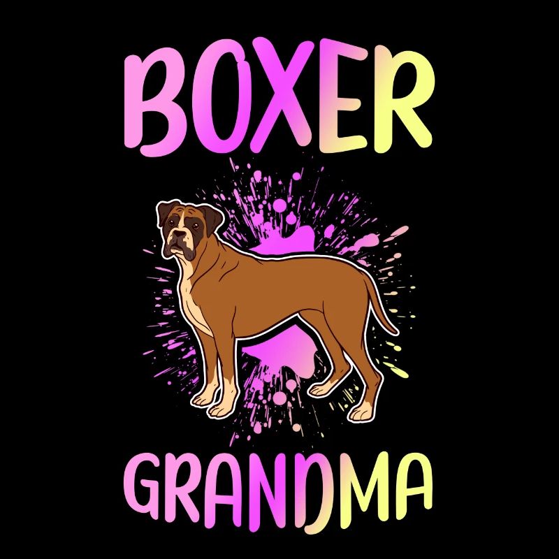 Boxer Grandma | Deutscher Boxer Hunde Geschenk