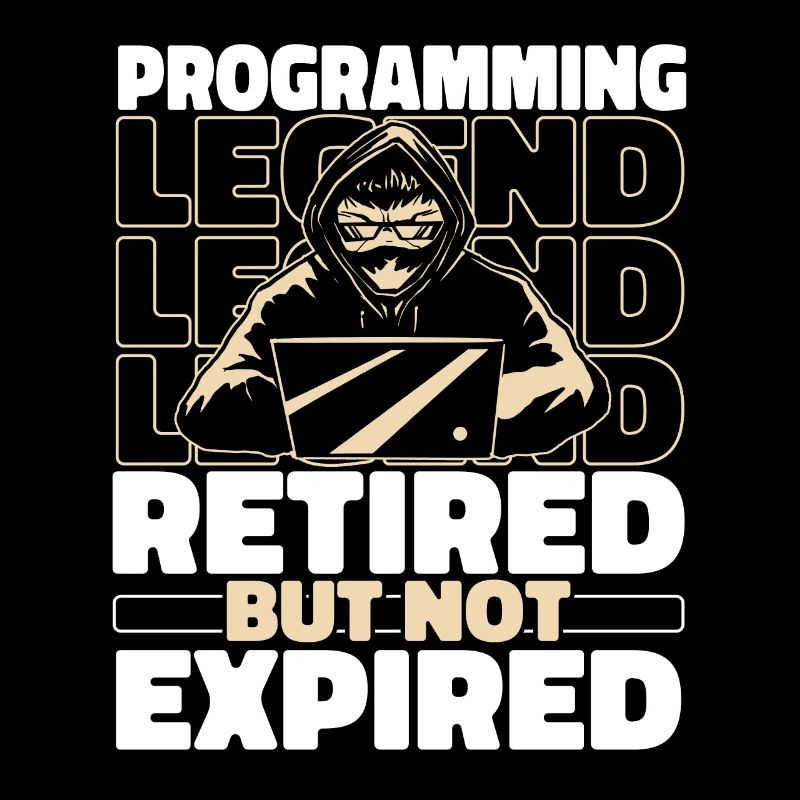 Entwickler Coder Programmierer Im Ruhestand
