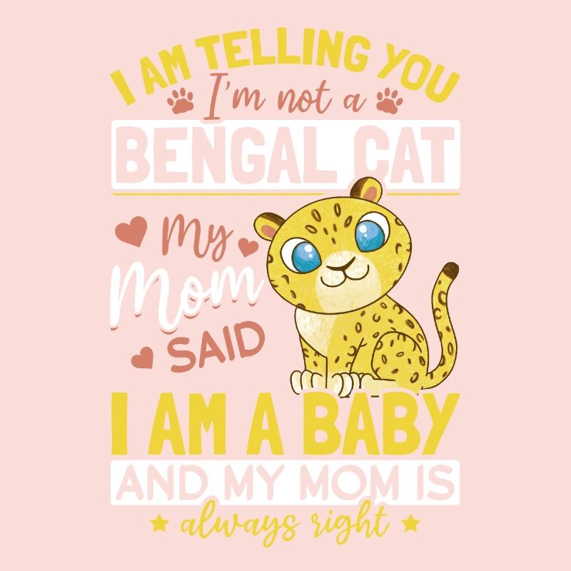 Maman chat du Bengale dit que bébé chaton de race de chat