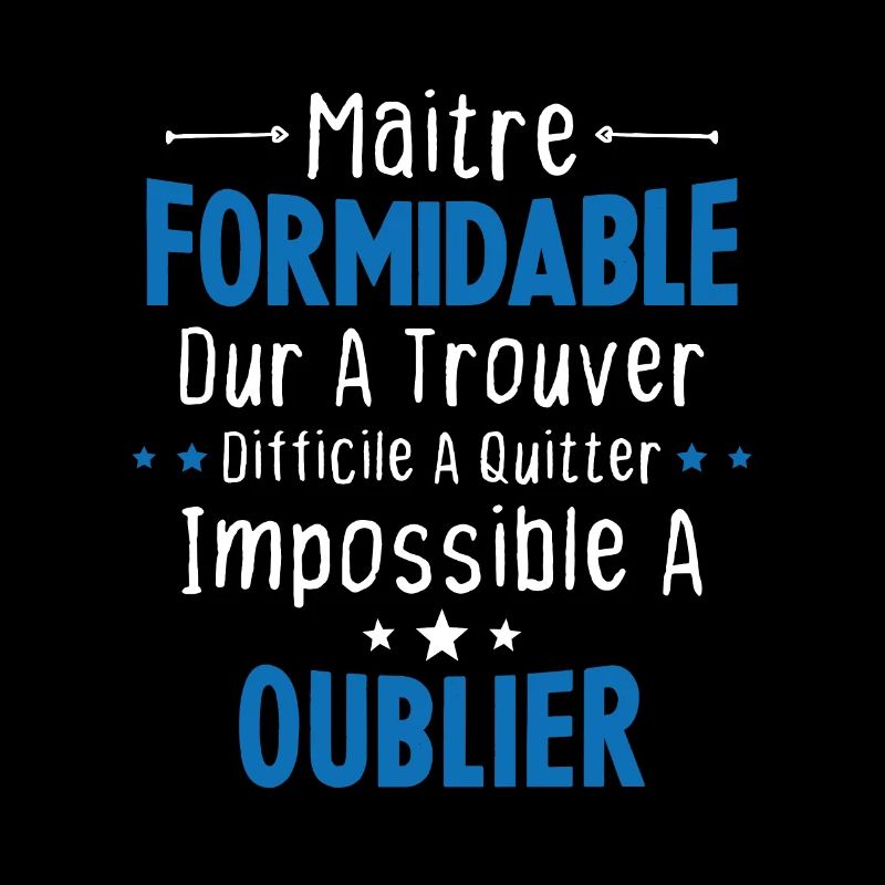 Maître Formidable Idée Cadeau Maître D'école