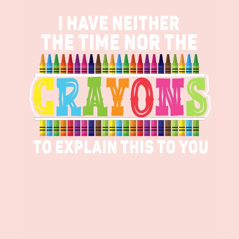 Ich habe nicht die Zeit oder die Buntstifte