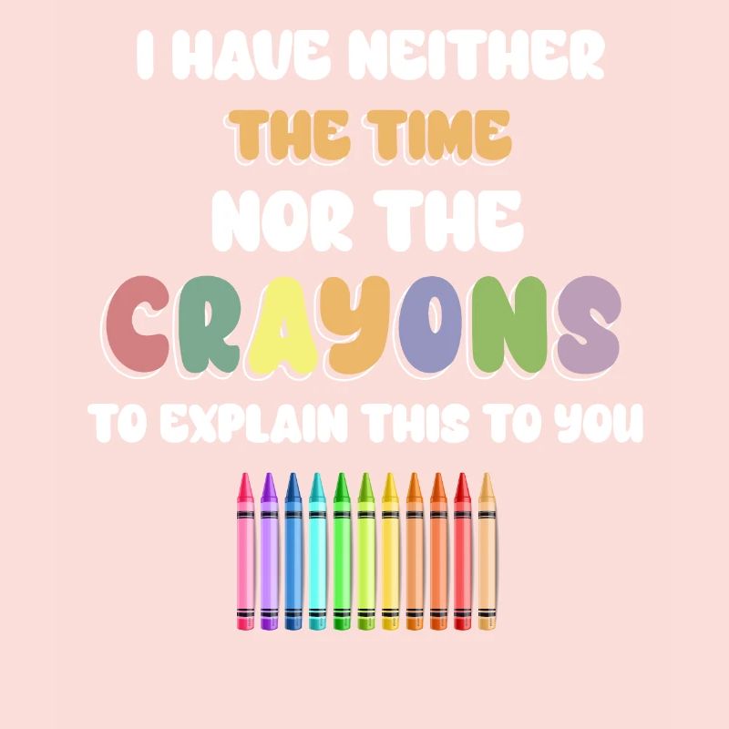Ich habe nicht die Zeit oder die Buntstifte