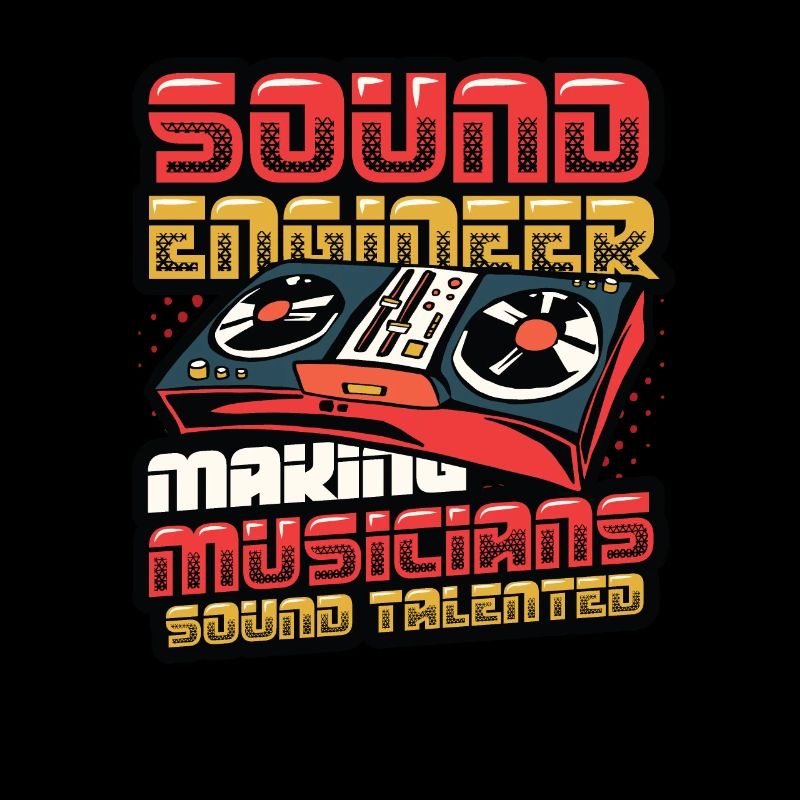 Funny sound engineer and sound engineer