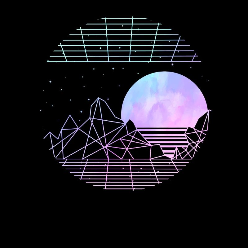 Pastel Goth Moon Esthétique Vaporwave