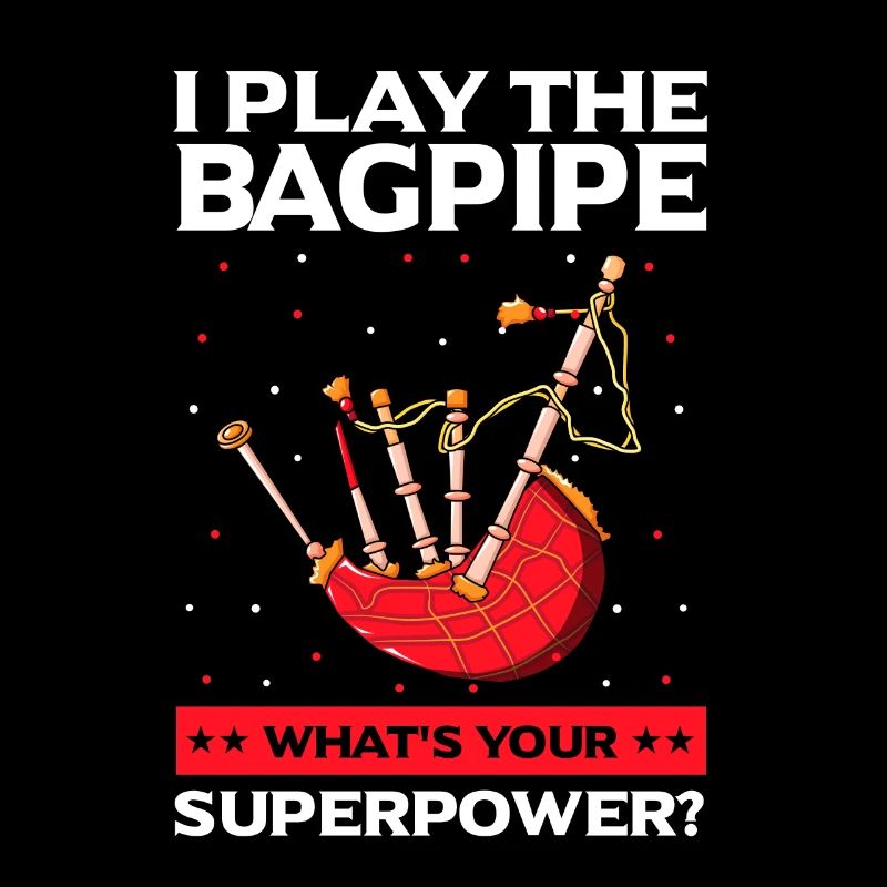 Bagpipe Design for Scotland Pride and Bagpipes