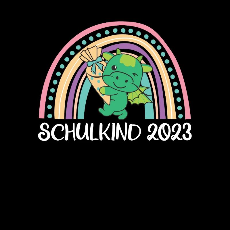 Schulkind 2023 Einschulung Drache Schule