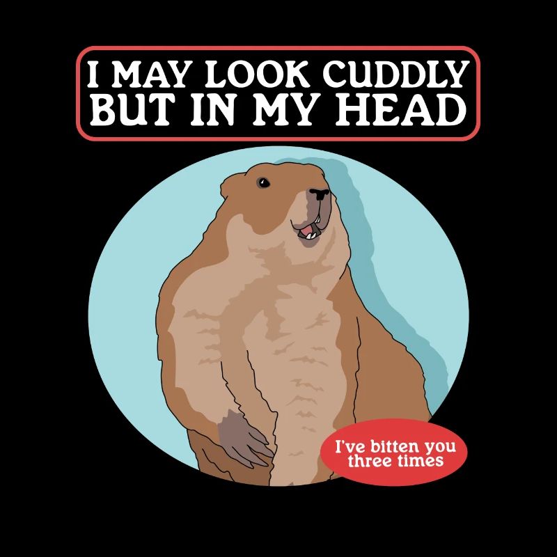 Murmeltiere Mankai Munggen Groundhog Geschenk