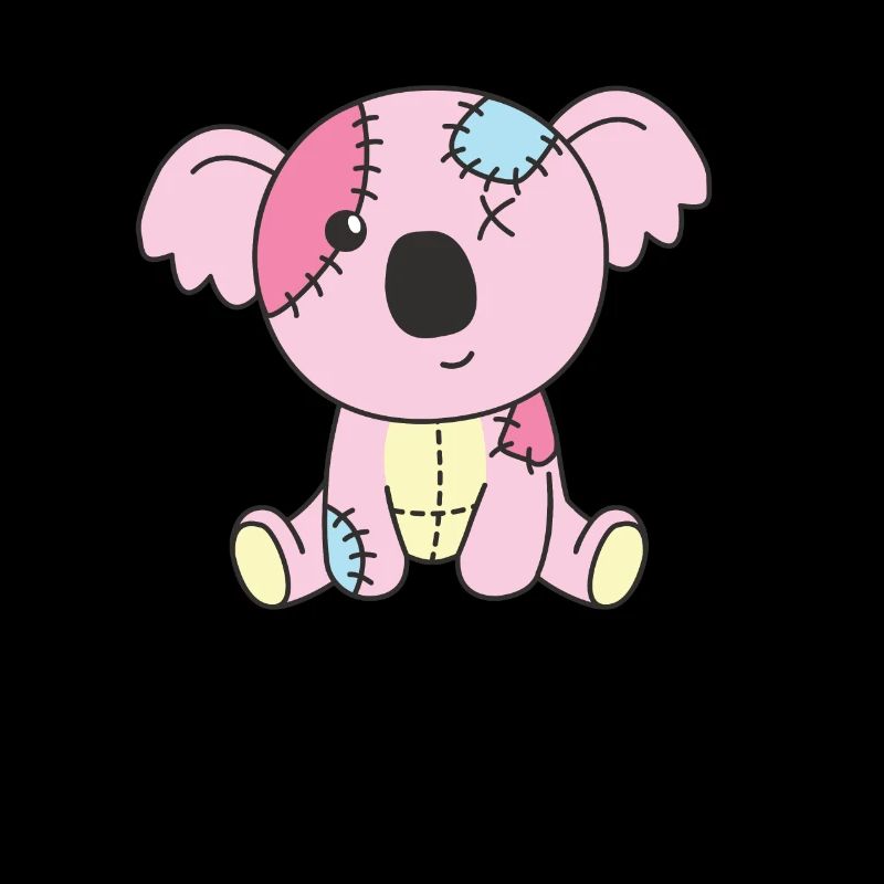 Kawaii Gothic Koala Pastellfarben Gothic Goth