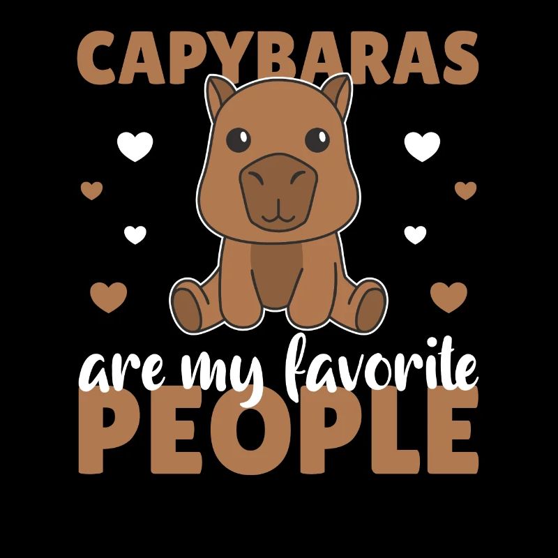 Capybaras sind meine liebsten Leute süßes Capybara