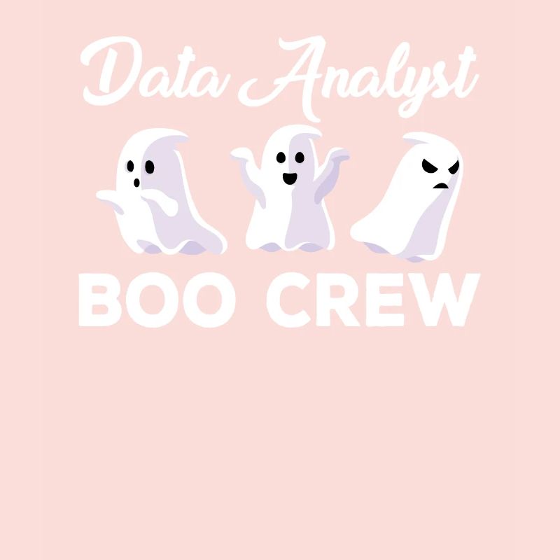 Data Analyst Boo Crew Halloween Ghosts
