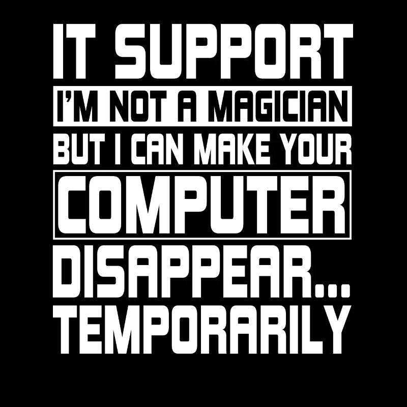 Lustiger IT Support Computeringenieur