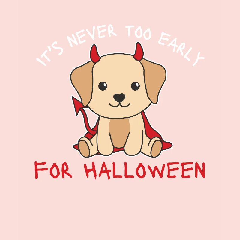 Labrador it's never too early for Halloween devils
