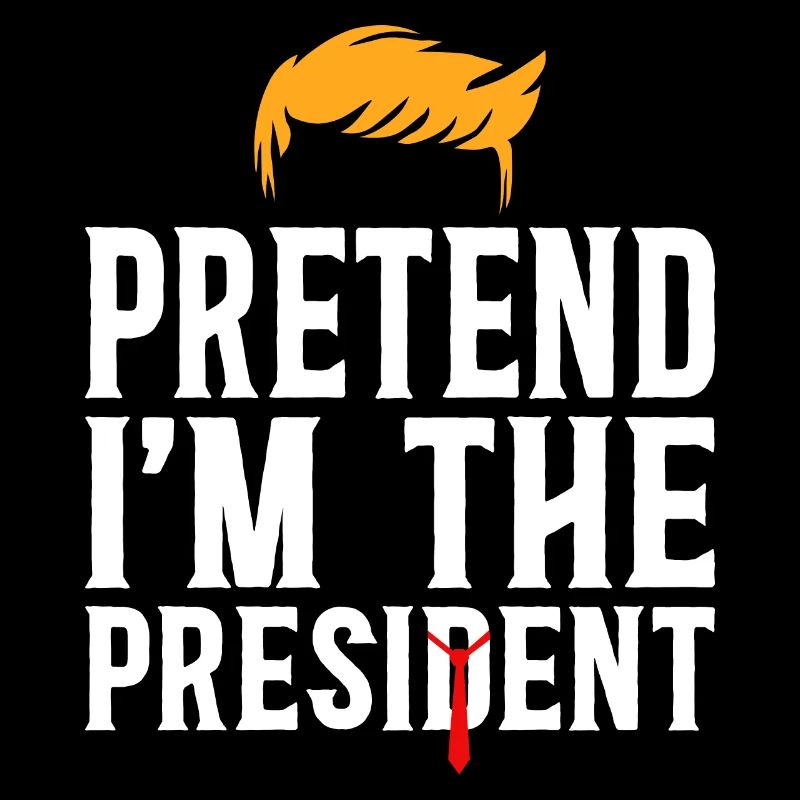 Halloween-Kostüm, das vorgibt, Präsident zu sein