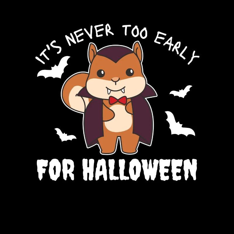 Squirrels it's never too early for Halloween