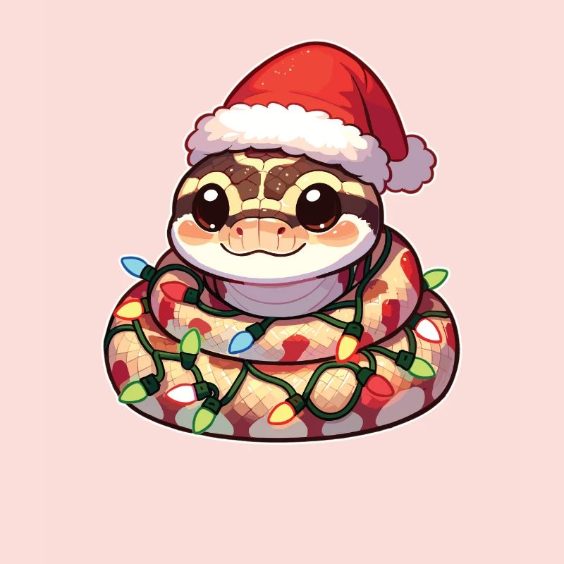 Santa Hat Christmas Fairy Lights Python