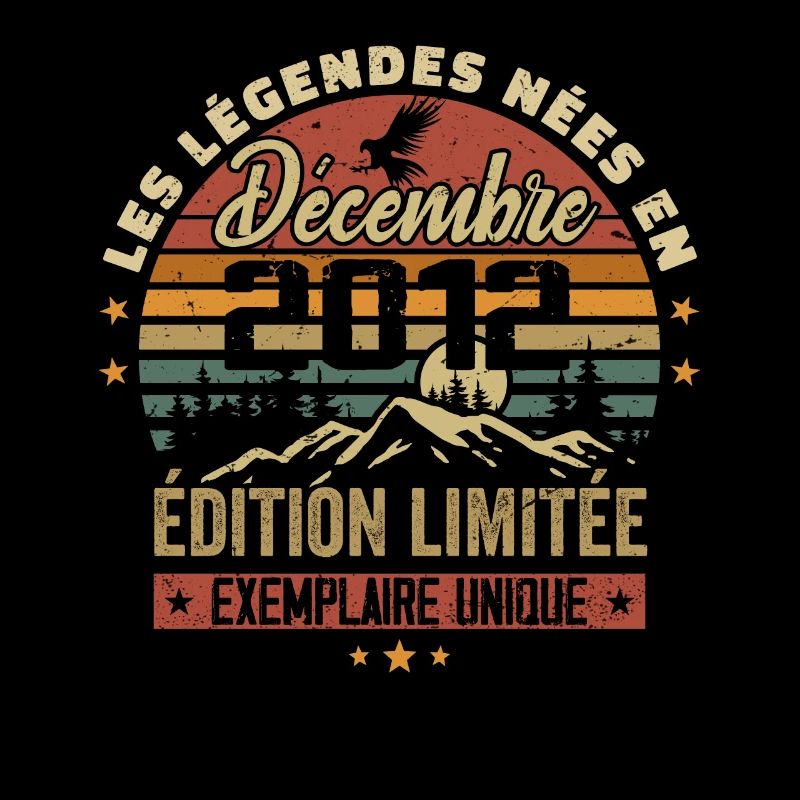 2012 Vintage Cadeau Anniversaire Décembre 2012