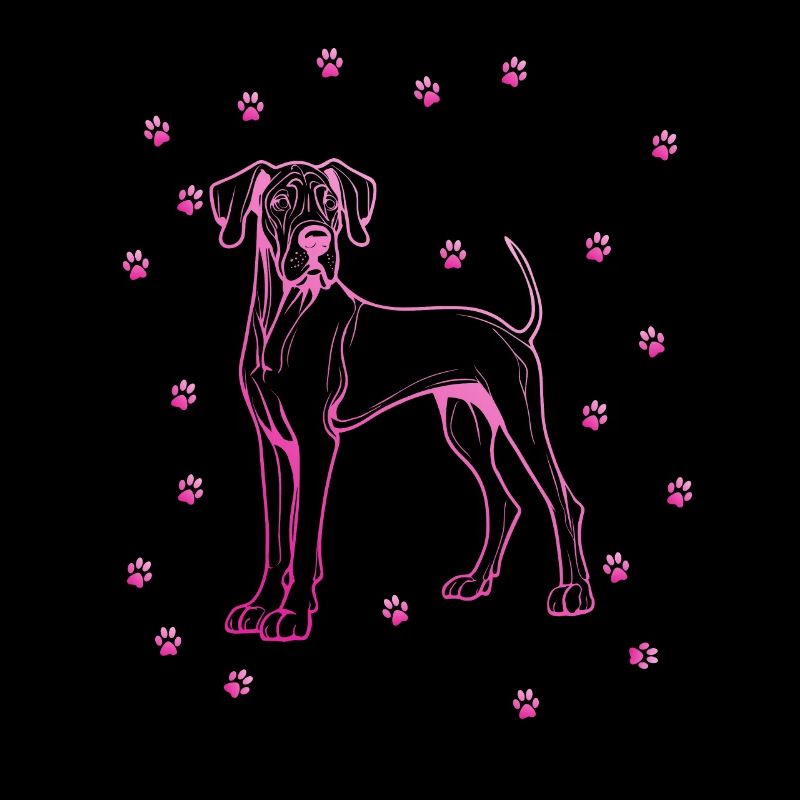 Great Dane with small paws