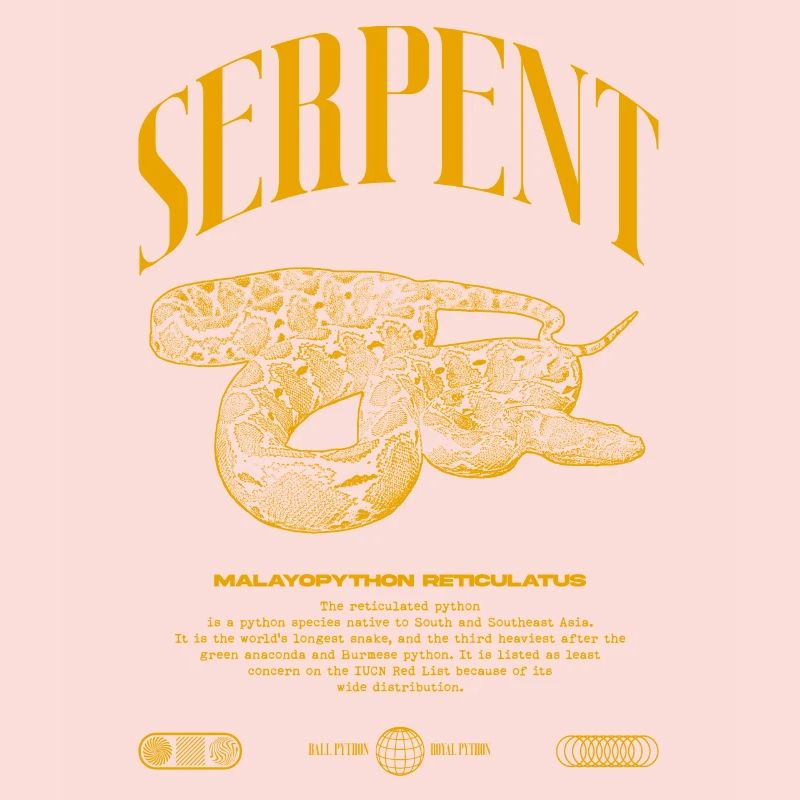Python réticulé Reptile Keeper Streetwear