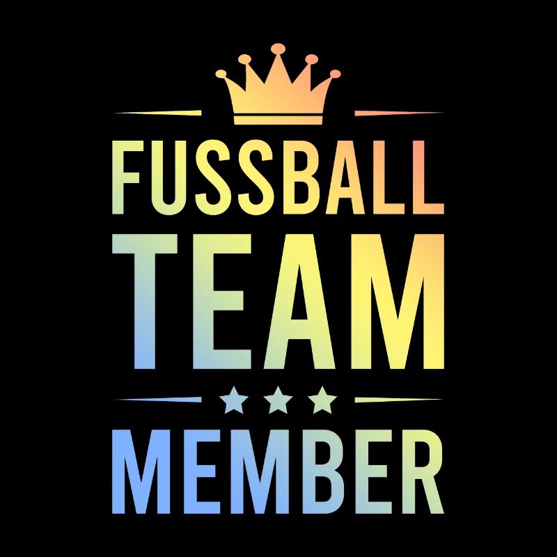 Fussball Team Bunt