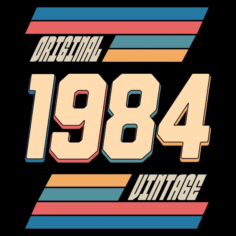 Original 1984 Anniversaire 40 Ans Anniversaire