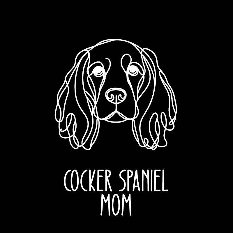 Line Art Mom - Cocker Spaniel