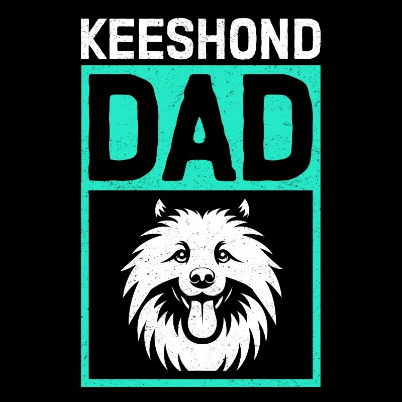 Keeshond Dad Wolfspitz Dog Dad Gift