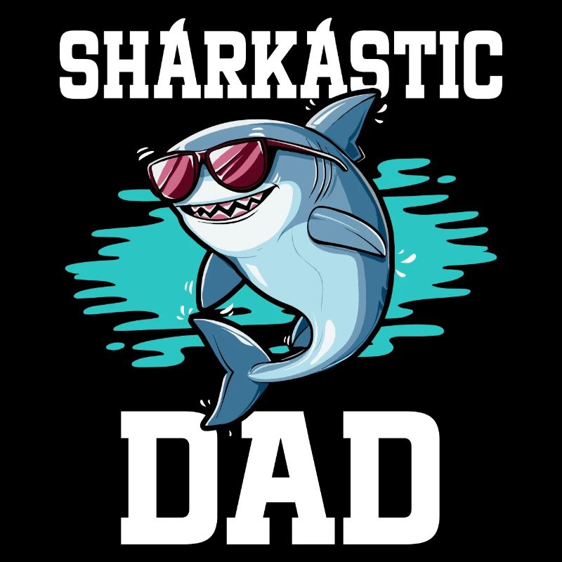 Sharkastic Father Shark Joke Sarcastic Dad