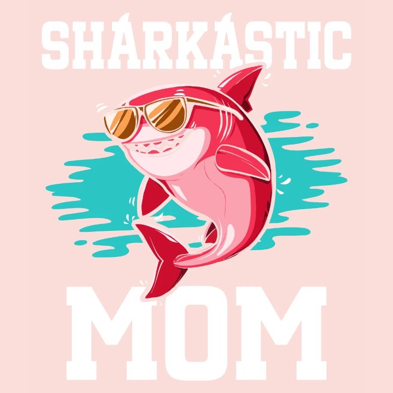 Sharkastic Mère Requin Blague Maman Sarcastique