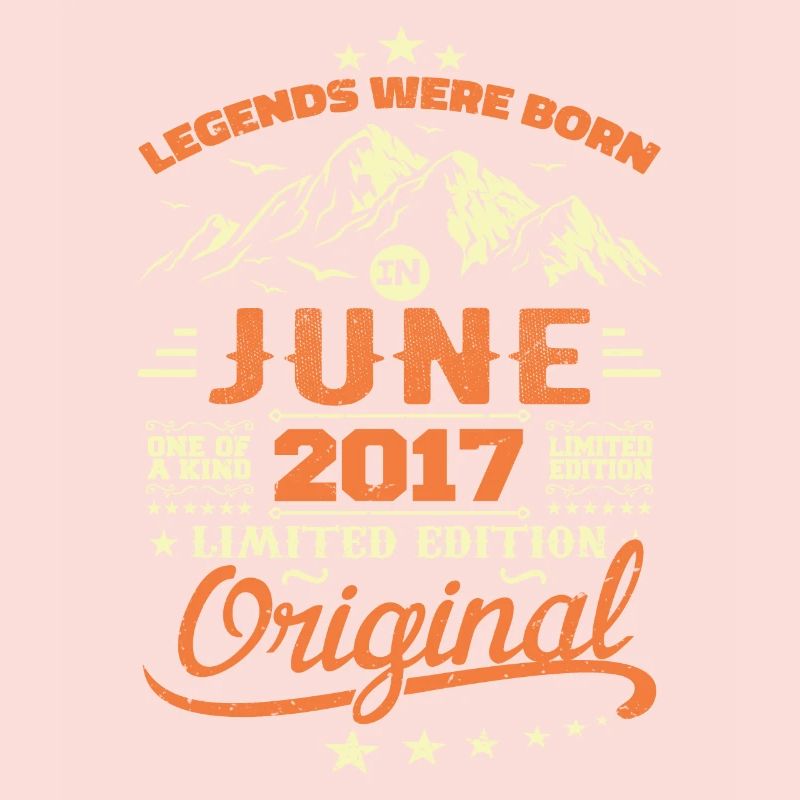 Juni 2017 Ursprünglich geboren im Juni 2017 Geburtstag